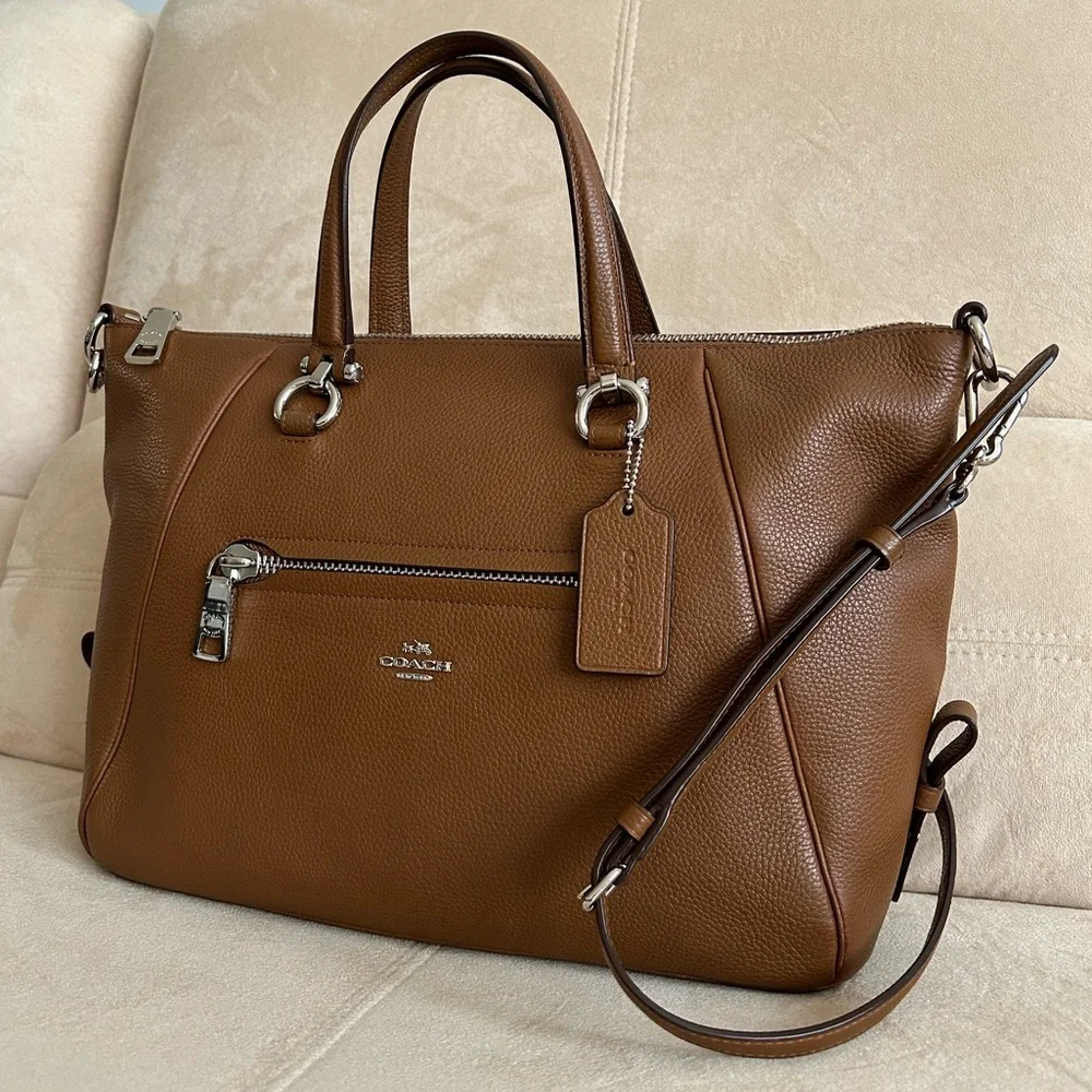 Coach Classy Leather Large Carryall, Tote, Work Bag, Crossbody, Vacation Bag - Picture 3 of 16